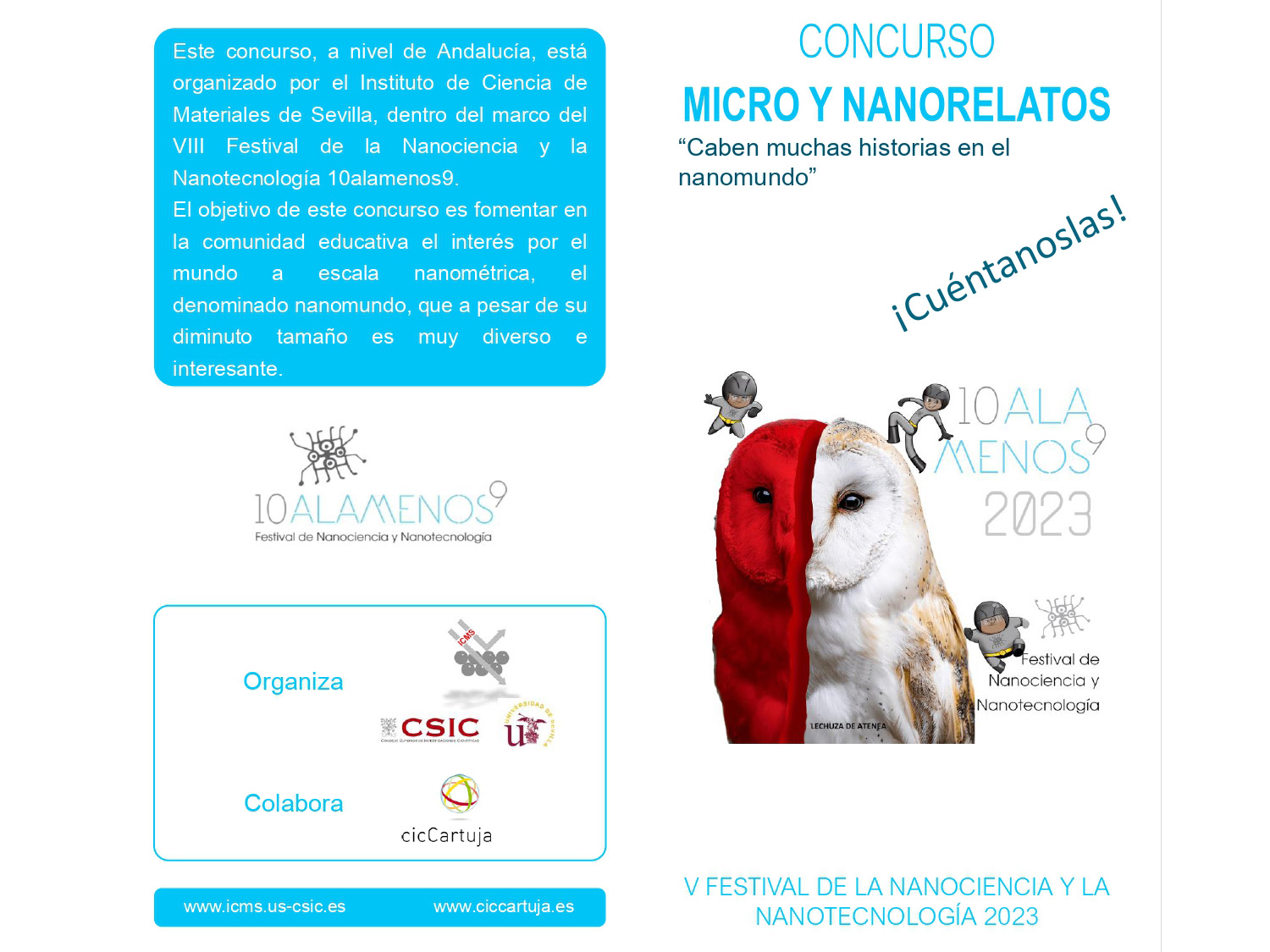 Publicados los ganadores del Concurso de Nano-Relatos 2023