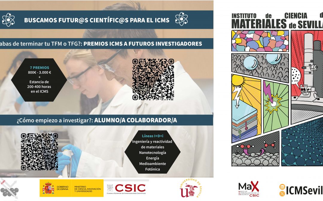 El ICMS ofrece premios de hasta 3.000 € junto con una estancia científica para los mejores estudiantes del área de ciencia de materiales